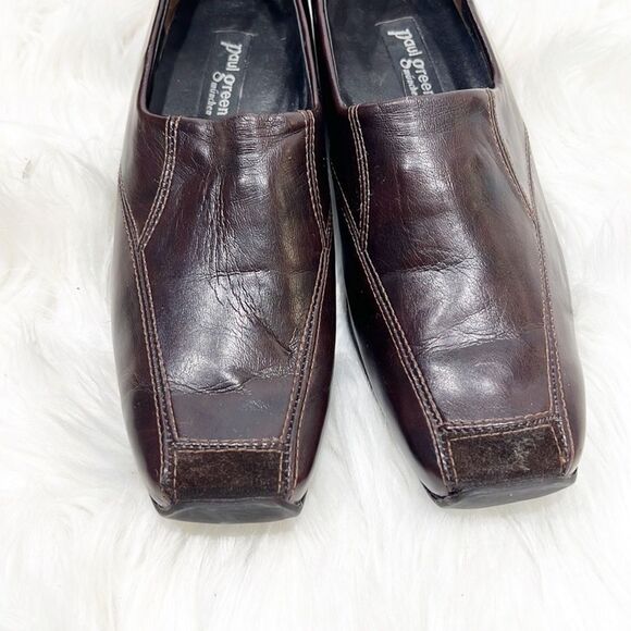 Paul Greene Brown Leather Driving Loafers, 7.5 - Picture 5 of 10